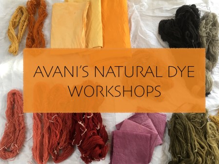 A week of dyes at Avani - fixing the colours of nature onto fabric