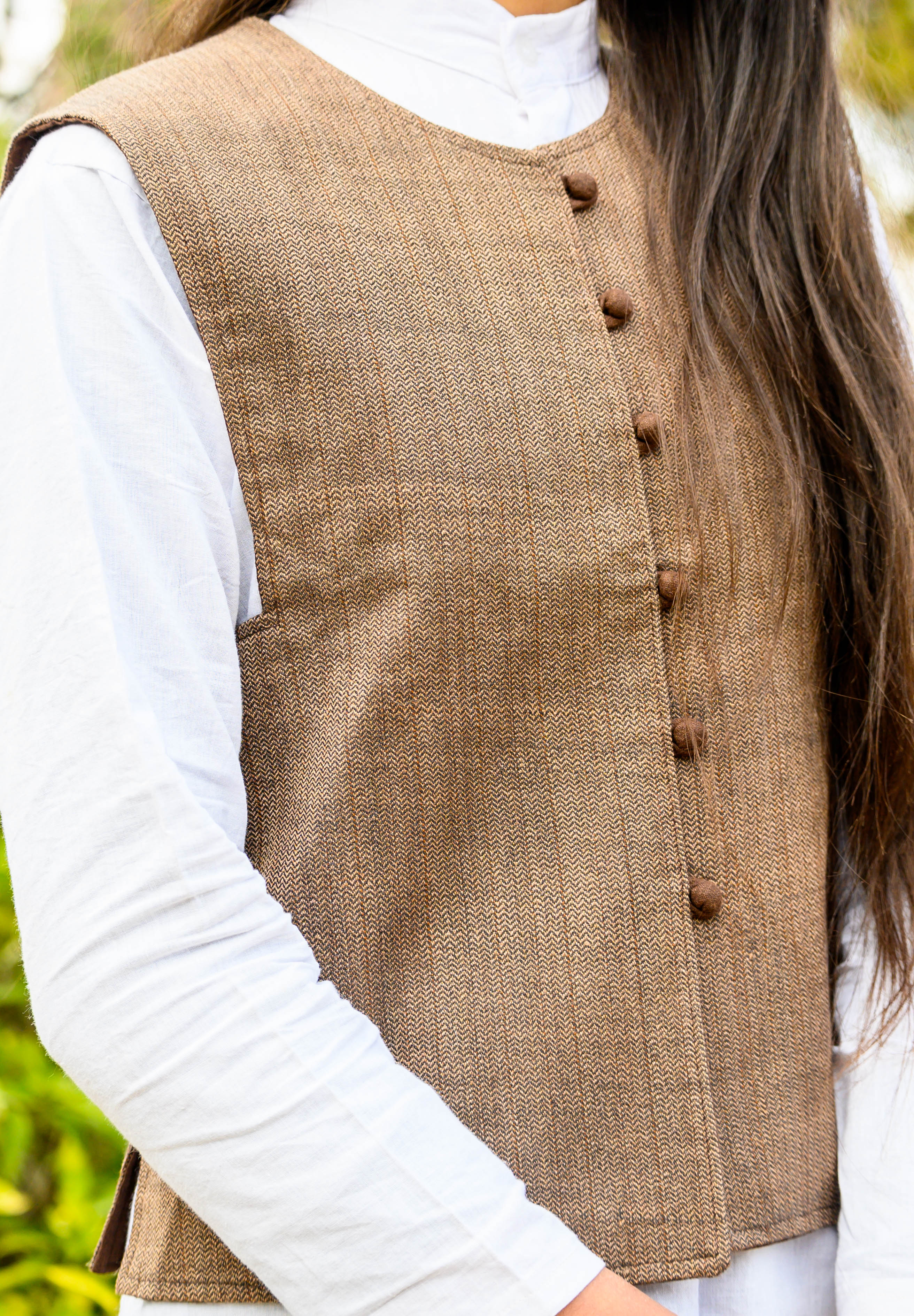 Classic Brown Merino Wool Jacket