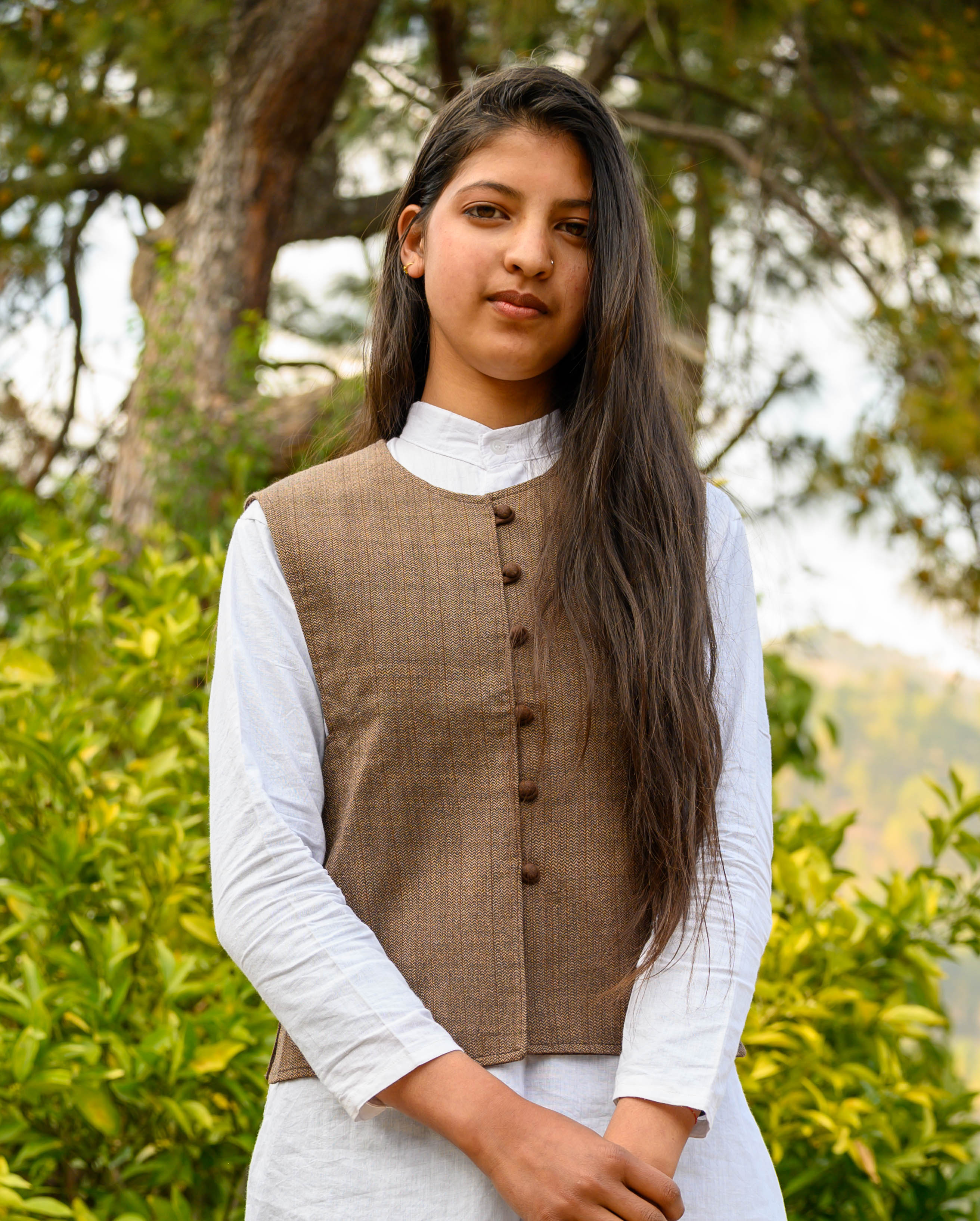 Classic Brown Merino Wool Jacket