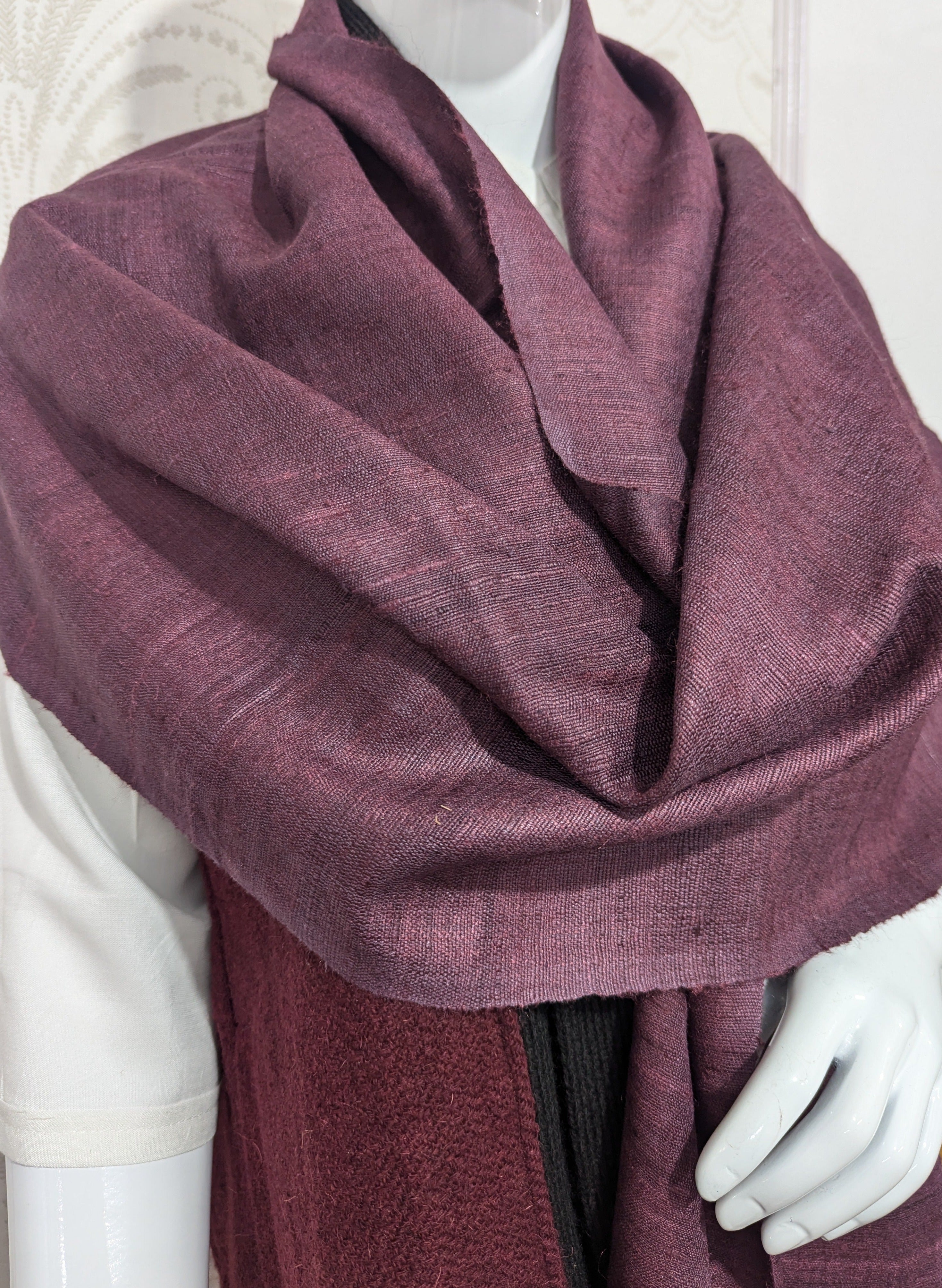 Pure Eri Silk Stole | Plum